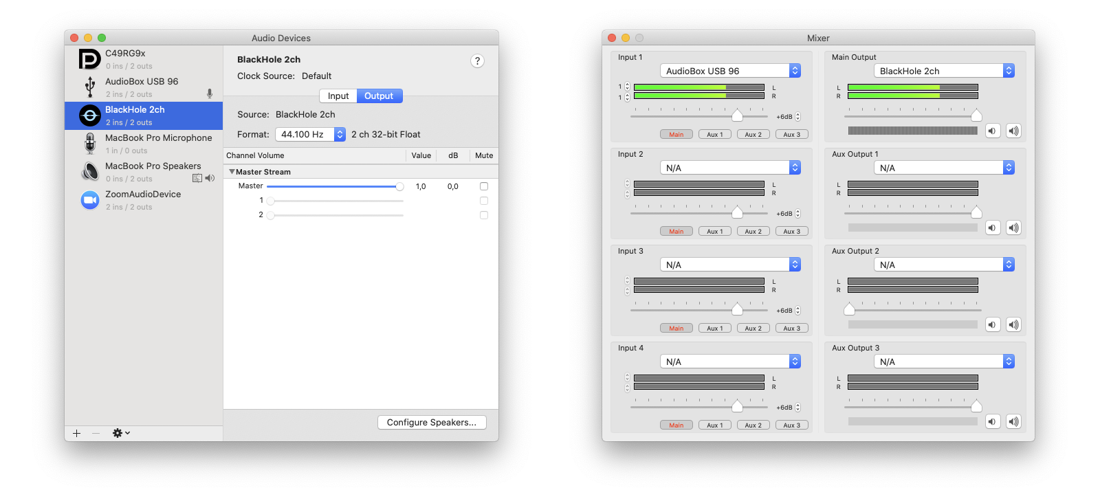 blackhole virtual audio driver